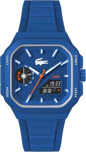 Lacoste LC33 Square Men’s Analog-Digital Quartz Watch with Chronograph, Alarm and Calendar in Kuwait