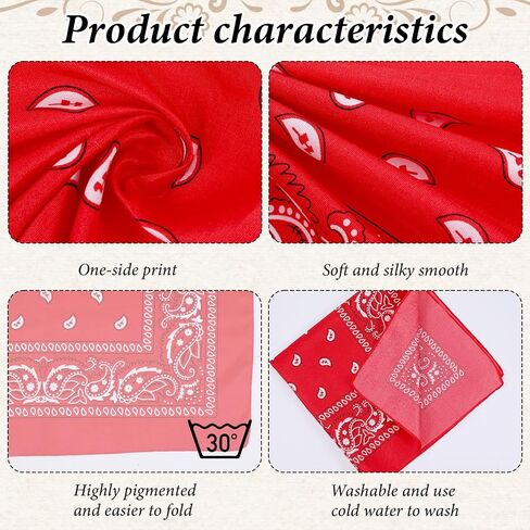 50 Pcs 21.26 Inch Bandanas Bulk for Women Men Cowboy Paisley Polyester Head Wrap Necktie Face Cover Multipurpose Handkerchief Retro Scarf 10 Colors in Saudi Arabia