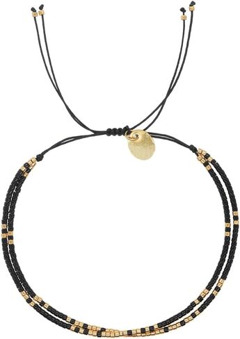 Boho Beaded Strand Friendship Bracelets set for Women,Adjustable Dainty Handmade Stackable White Gray Black 3PCS Couples String Rope Bracelet Bohemia Jewelry Gift in Saudi Arabia