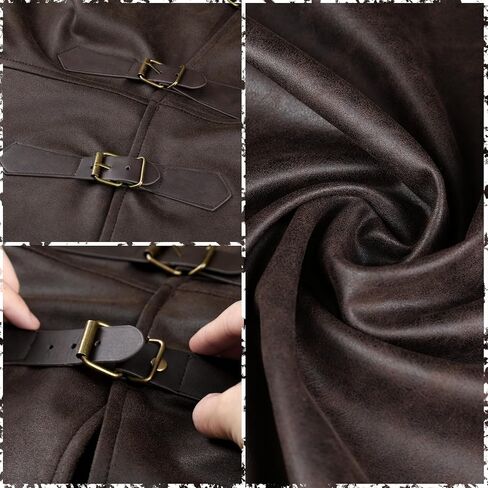 HiiFeuer Medieval Short Cloak Adjustable Shoulder Capelet, Renaissance Short Shawl Vintage Costume Cape for Ren Faire Cosplay in Kuwait