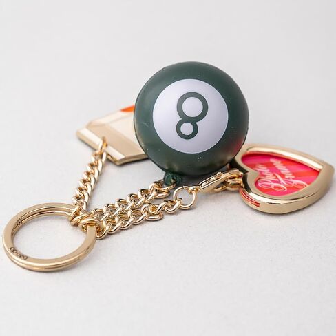 ban.do Trinket Keychain with Charms, Cute Gold Keychain with Charm, De-Stress Ball, and Frame, Orange Juice in Kuwait