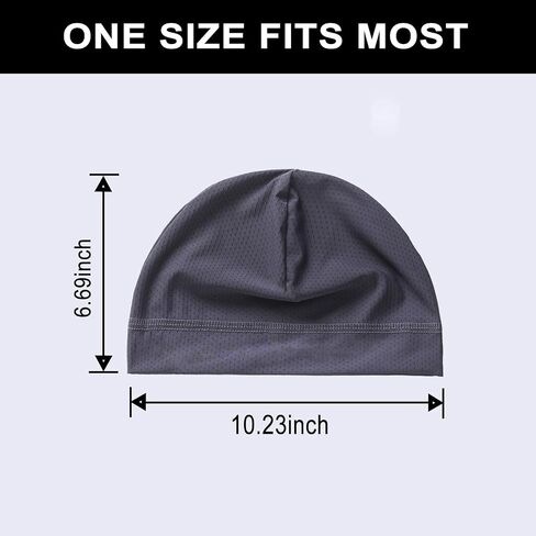 Mesh Dry-Fit Helmet Liner for Men Women,Cooling Skull Cap Moisture Wicking Breathable Summer Head Beanie 3black in Saudi Arabia