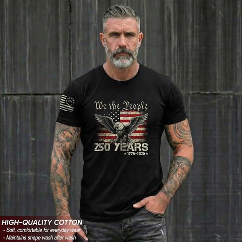 250 Anniversary USA Shirt, 1776-2026 Tshirt, 250th Anniversary USA Shirt, Patriotic Shirts for Men in Saudi Arabia