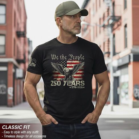 250 Anniversary USA Shirt, 1776-2026 Tshirt, 250th Anniversary USA Shirt, Patriotic Shirts for Men in Saudi Arabia