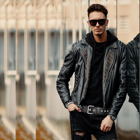 YMO Silver Bullet Belt, Spiked Bracelets Emo Belt Grunge Studded Bracelet Cuff Gothic Belts Goth Emo Bracelets Punk Accessories for Women Men in Saudi Arabia