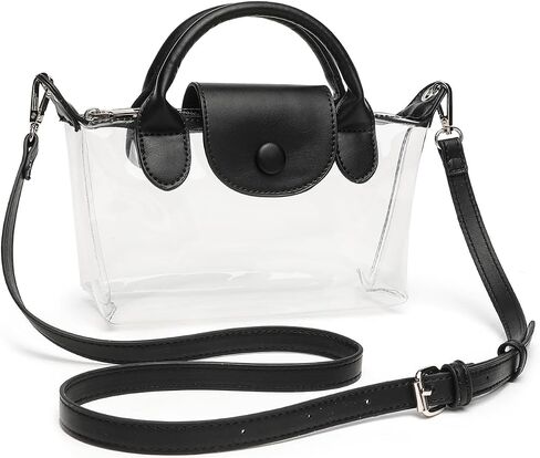 Clear Crossbody Bag Purse for Women Stadium Approved Transparent Handbag with Dual Handles for Sport Events Concert in Saudi Arabia