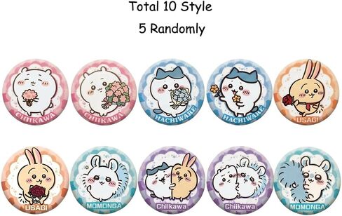 Cute Cartoon Bag with 5 Blind Box Badges, Transparent Window Crossbody Bag for Anime Badge Display, Gift for Fans in Saudi Arabia