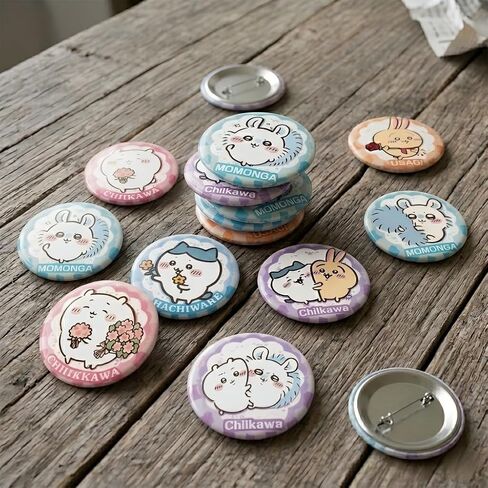 Cute Cartoon Bag with 5 Blind Box Badges, Transparent Window Crossbody Bag for Anime Badge Display, Gift for Fans in Saudi Arabia