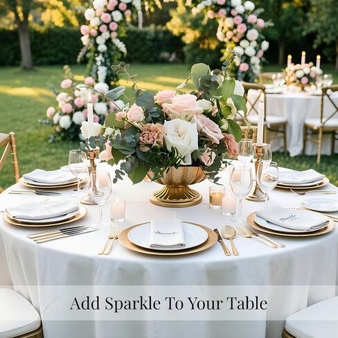 Set of 8 Antique Gold Compote Vases, 7.1" W x 3.94" H Metal Pedestal Vase for Centerpiece, Small Brass Compote Bowls for Floral Arrangements, Table Decor for Wedding Events Parties Decoration in Saudi Arabia