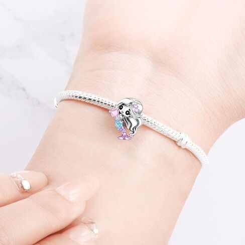 Little Mermaid Bead Charm, Charm for Bracelet, Compatible with Pandora Bracelet Neckalce in Saudi Arabia