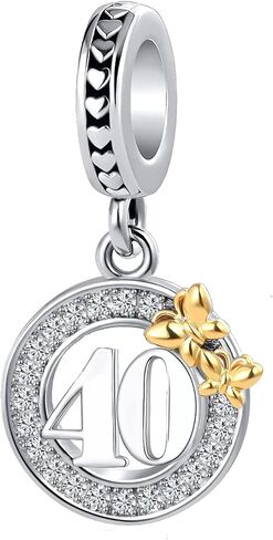 GMXLin Birthday Number Charm Butterfly Bead Compatible with Pandora Bracelet in Kuwait