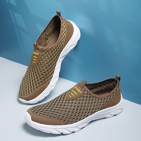 Men Non Slip Lightweight Walking Sneakers for Summer Sport Travel Aqua in Saudi Arabia