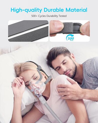 Replacement CPAP Headgear for AirFit/AirTouch F20, Adjustable Anti-Slip & Durable Strap with Magnetic Clips, 2 Pack in Saudi Arabia