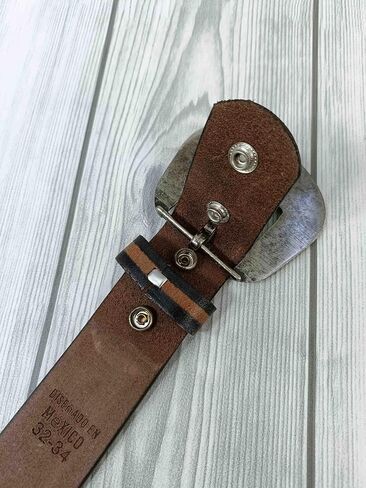Paul Walter Western Tooled Leather Belt – Handcrafted Floral Sunflower Design for Men & Women in Saudi Arabia
