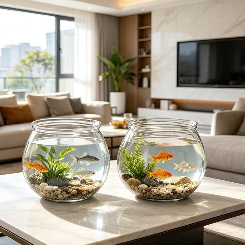 8 Pcs Plastic Bubble Vases for Centerpieces, Clear Bowl Vase Bulk Fish Bowl for Drinks Heavy Duty Round Vase for Wedding Party Home Table Centerpieces Decor in Saudi Arabia