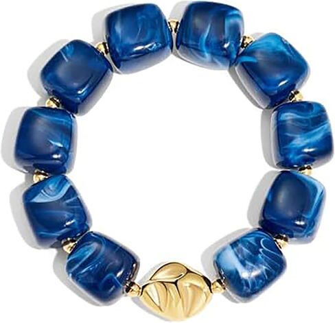 Chunky Resin Beaded Bracelets for Women Boho Colorful Acrylic Irregular Beads Stretch Bracelet Summer Festivals Statement Jewelry for Women in Saudi Arabia