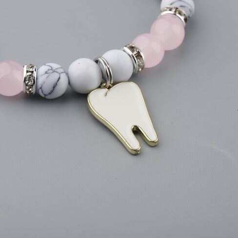 MAOFAED Teeth Charm Healing Bracelet for Dentist, Dental Hygienist Graduation Gift, Dental Grad Gift, Teeth Doctor Gifts (chapterTeeth) in Kuwait