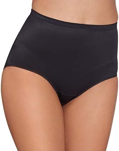 TC Fine Intimates Women's adJUST Perfect Shaping Waistline Brief, 4174, Black, XL in Saudi Arabia