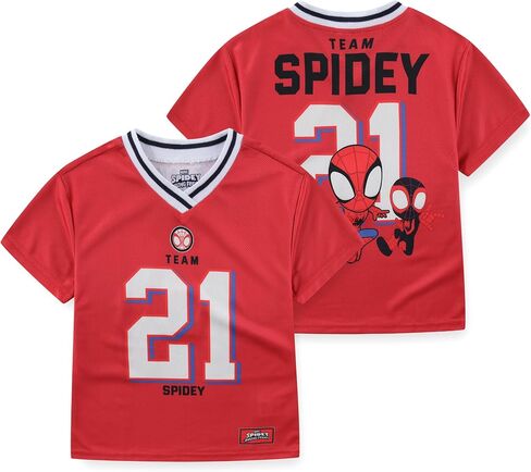 Marvel Spidey and His Amazing Friends Boys Short Sleeve Mesh Jersey Shirt for Toddler and Big Kids in Kuwait