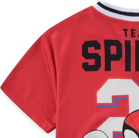Marvel Spidey and His Amazing Friends Boys Short Sleeve Mesh Jersey Shirt for Toddler and Big Kids in Kuwait