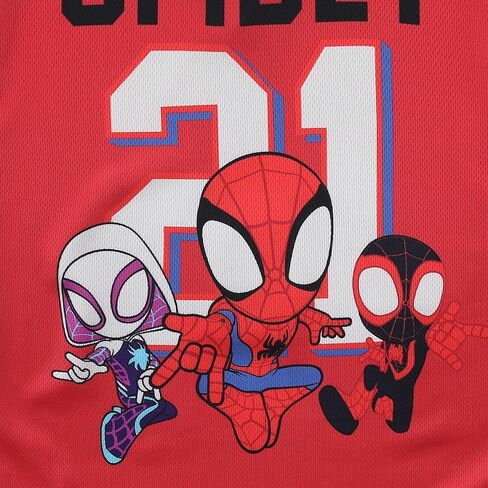 Marvel Spidey and His Amazing Friends Boys Short Sleeve Mesh Jersey Shirt for Toddler and Big Kids in Kuwait