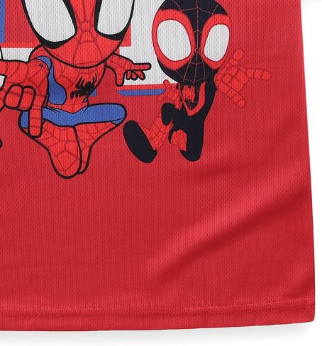 Marvel Spidey and His Amazing Friends Boys Short Sleeve Mesh Jersey Shirt for Toddler and Big Kids in Kuwait