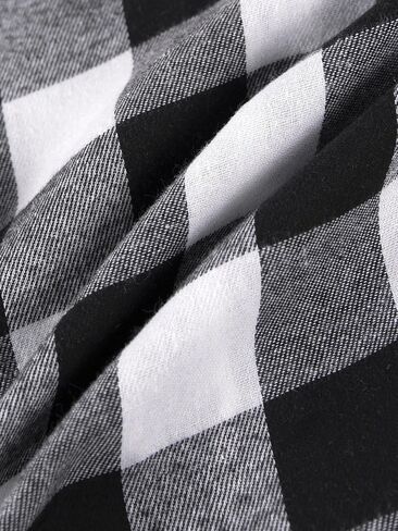 Boys Flannel Shirt Buffalo Plaid Button Down Long Sleeve Cotton Blend Top for Toddler Kids, Fall School Clothes, 3T-7 in Saudi Arabia