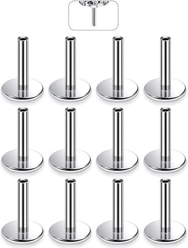F136 Titanium 20/18/16G Threaded/Threadless Flat Earring Back Converter Kit Nose Lip Rings Medusa Labret Flatback Posts Cartilage Helix Conch Tragus Stud Piercing Jewelry Bar for Women Men in Saudi Arabia