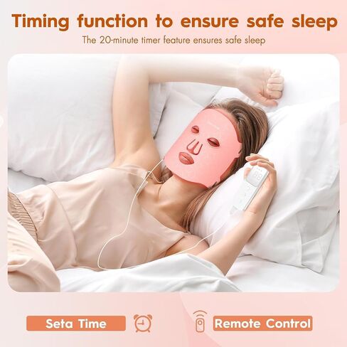 Red Light Therapy Mask for Face,LED Face Mask Light Therapy, 7 Light Modes with 432 LEDs & 850nm NIR LED Light Therapy, 3600mAh Rechargeable Red light mask in Saudi Arabia