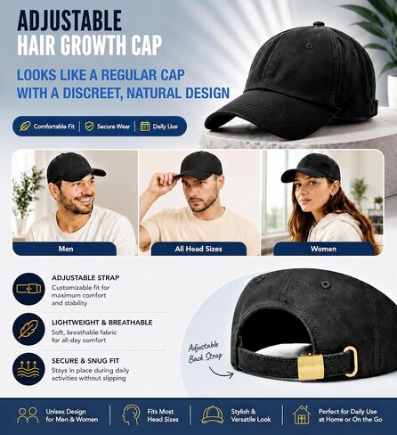 Red Light Therapy Hat for Hair Growth, 4 Modes LED Hair Therapy Cap with 660nm Red Light 460nm Blue Light & 850nm Infrared Light, Hands Free Scalp Care Hat for Men & Women Thicker Looking Hair at Home in Saudi Arabia