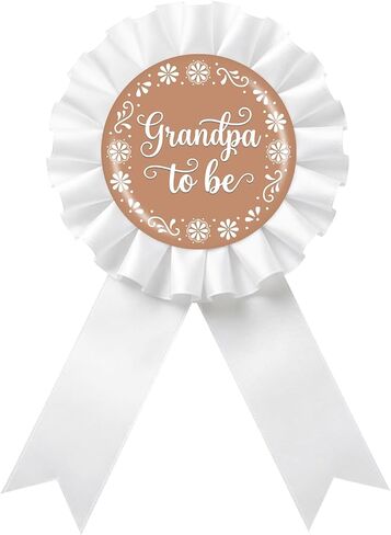 دبوس شارة Cielito Lindo Mom to Be Tinplate - دبوس بروش مكسيكي من Fiesta Mom to Be، زر شريط لجائزة الآباء الجدد على شكل وردة بيضاء، ديكور حفل استقبال المولود بطابع مكسيكي/كشف عن الجنس in Kuwait