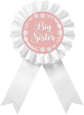 دبوس شارة Cielito Lindo Mom to Be Tinplate - دبوس بروش مكسيكي من Fiesta Mom to Be، زر شريط لجائزة الآباء الجدد على شكل وردة بيضاء، ديكور حفل استقبال المولود بطابع مكسيكي/كشف عن الجنس in Kuwait