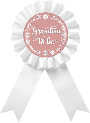 دبوس شارة Cielito Lindo Mom to Be Tinplate - دبوس بروش مكسيكي من Fiesta Mom to Be، زر شريط لجائزة الآباء الجدد على شكل وردة بيضاء، ديكور حفل استقبال المولود بطابع مكسيكي/كشف عن الجنس in Kuwait