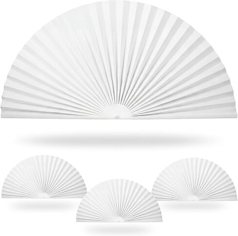 4 Pcs Arch Window Shade Radius 18 Inch Half Circle Arched Non-Woven Filtering Pleated Shades Self-Adhesive Half Moon Round Window Covering Pleated Blinds for Front Door, Curtains 40%-60% in Saudi Arabia