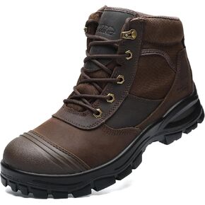 6 Inch Composite Toe Safety Work Boots with Side Zip for Men, TPU Toe Cap Protector, Anti-Impact, Anti-Puncture and Slip-Resistant Industrial Boots in Saudi Arabia