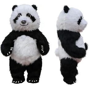 Giant Inflatable Panda Costume for Adults, Premium Furry Plush Mascot Suit, Blow Up Animal Outfit for Halloween, Party, Carnival, Cosplay & Events（Without Battery） in Saudi Arabia