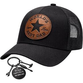 Dad Hats, 2 Pcs Set Baseball Caps for Men, with Keychain, Outdoor Sports Protection, Casual Daily Wear, Special Occasion Celebrations Black in Saudi Arabia