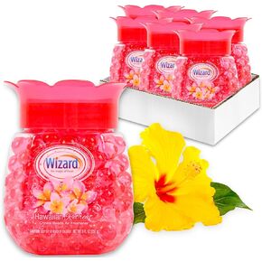 Hawaiian Retreat Air Freshener Bulk Set - 6 Pack Floral Scented Air Freshener Beads in 9 Oz Jar for Home, Bathroom, Office, Plus More | Hawaiian Retreat Odor Eliminator in Saudi Arabia