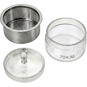 Watch Cleaning Kit with Glass Container, Stainless Steel Strainer | Professional Watch Oil Washing Jar, Watch Repair Tools & Kits in Saudi Arabia