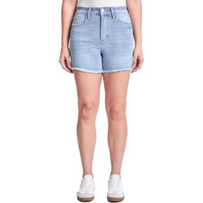 RFM Essential High Rise Frayed Hem with Side Slit Shorts with Built-in Tummy Control & Slimming Effect (Available in Plus) in Saudi Arabia