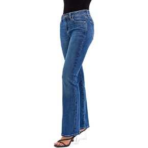 Cello Jeans Women's Mid Rise Slim Bootcut Jeans in Saudi Arabia