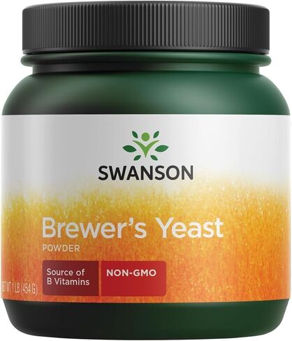 Swanson 100% Pure Brewer's Yeast Powder GMO-Free 1 lb (454 g) Pwdr in Kuwait
