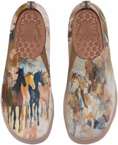Women's Art Travel Shoes Slip On Casual Cozy Loafers Lightweight Comfort Fashion Sneaker in Saudi Arabia