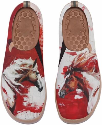 Women's Art Travel Shoes Slip On Casual Cozy Loafers Lightweight Comfort Fashion Sneaker in Saudi Arabia