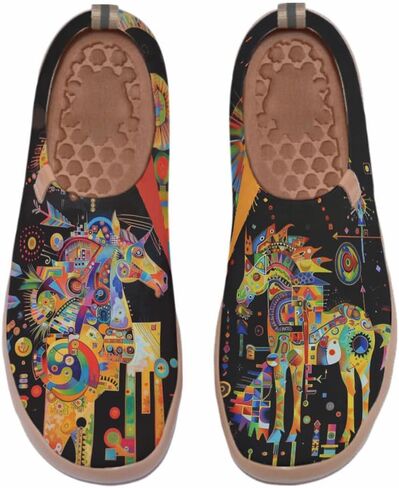 Women's Art Travel Shoes Slip On Casual Cozy Loafers Lightweight Comfort Fashion Sneaker in Saudi Arabia