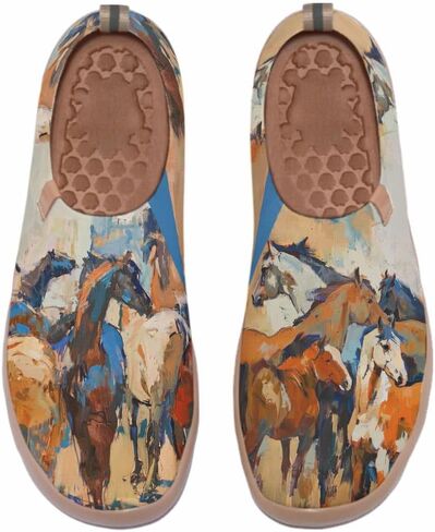 Women's Art Travel Shoes Slip On Casual Cozy Loafers Lightweight Comfort Fashion Sneaker in Saudi Arabia