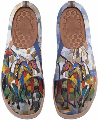Women's Art Travel Shoes Slip On Casual Cozy Loafers Lightweight Comfort Fashion Sneaker in Saudi Arabia