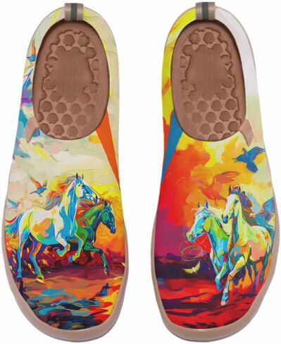 Women's Art Travel Shoes Slip On Casual Cozy Loafers Lightweight Comfort Fashion Sneaker in Saudi Arabia