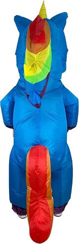 Unicorn Inflatable Costume Adult Szied Funny Halloween Inflatable Costume Blow Up Costumes for Man and Women Suitable for Halloween, Christmas, Easter, birthday parties（Blue） in Saudi Arabia
