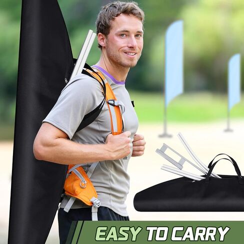 Extra Large Flag Storage Case Bag Feather Flag Kit Carrying Bag Oxford Fabric Portable Color Guard Flag Storage Bag for Swooper Flags Poles and Mounts, 53 x 14 Inch in Kuwait